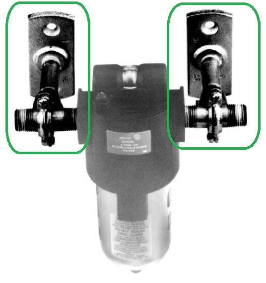Johnson Controls A-4000-152 Universal Mounting Kit for A-4000 Filters, 3/8" 1/2" [New]