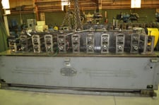 10 Stand, Tishken #10MW2, 2" dia.shaft, 15" roll space, 12" horiz.cntrs, coolant pump