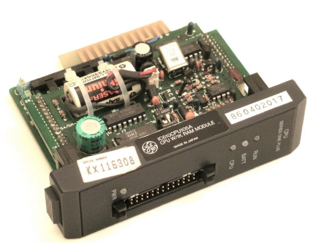 GE Fanuc IC610CPU105A PLC CPU Processor W/1K RAM Module, Series One Plus [Refurbished]
