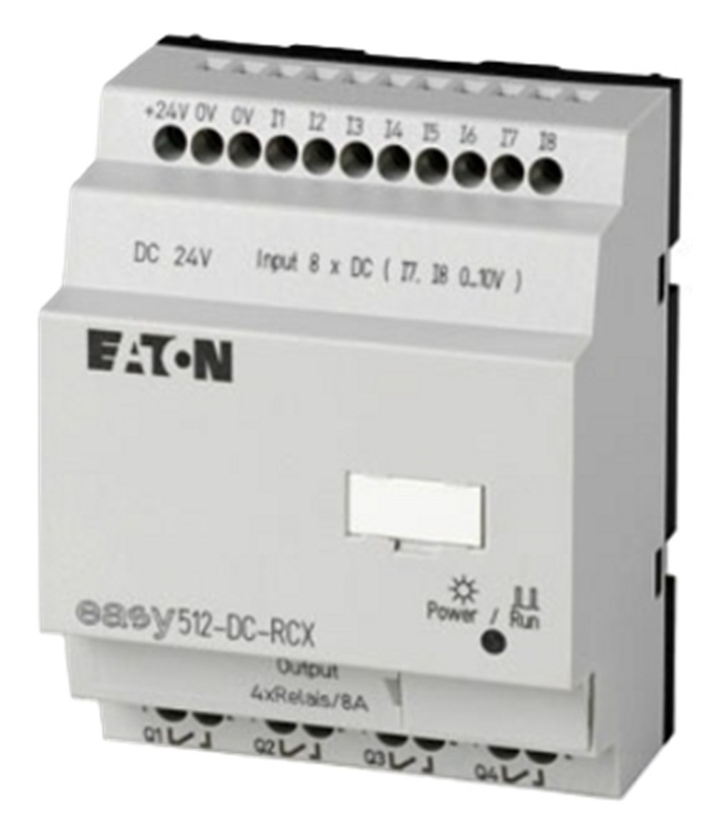 Eaton EASY512-DC-RCX Easy Programmable Logic Module, 8 DI, 4 RO [New]