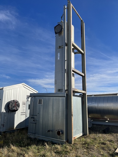 54" x 22' Cessco / Silverado, sweetening skid, 250 psi, 1972