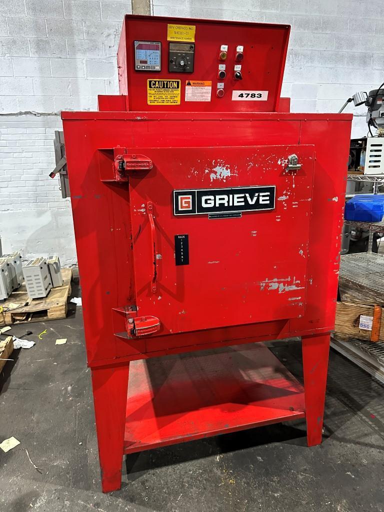 24" width x 24" D x 24" H Grieve #AA-650, electric batch oven, 650&deg;F, 10 amps