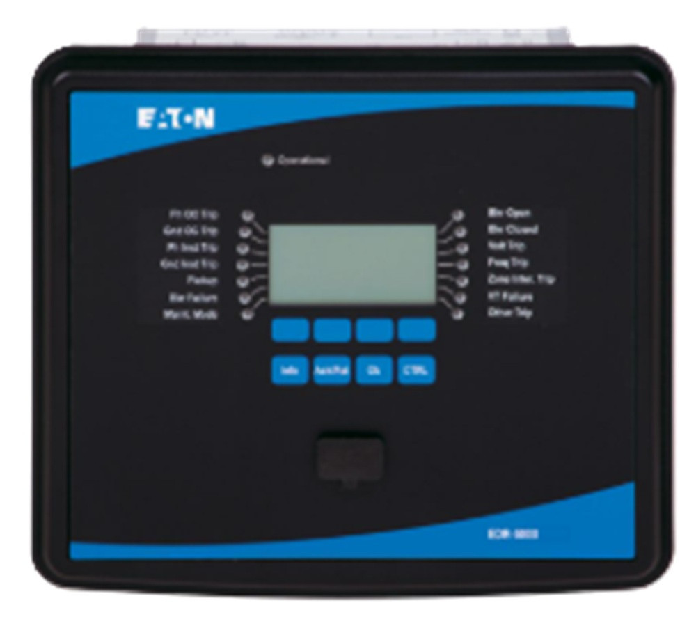 Eaton #EDR-5000-2A0BA1, Feeder Distribution Relay, Modbus RTU or DNP3 RTU over RS-485, 40-250 VAC, 19-300 VDC