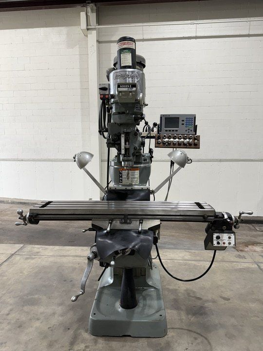 Bridgeport #Series-I, 9" x48" table, 30" X, 12" Y, 16" Z, 2 HP, power feed X, 2-Axis digital read out, power