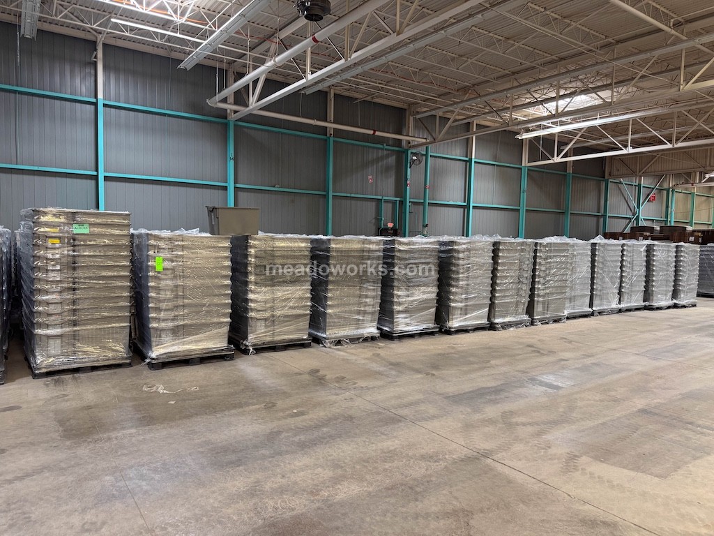 2.1 cu.ft., Plastic Totes, Stack & Nest Containers, 23.6" x 15.8" x 14.3" containers, 5.5 lb., Lot of 5,000