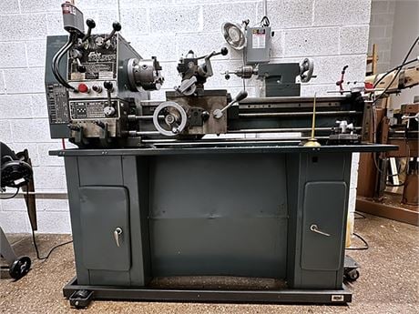 12" x 36" Enco #1.0-2075, engine lathe, 7.1" swing over cross slide, 1.5" bore, 65-1800 RPM, tailstock, tool