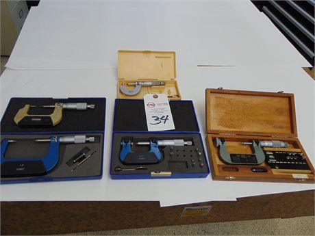 Brown & Sharpe, Tesa, thread micrometers