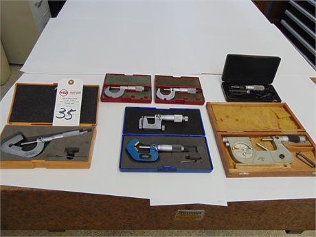 Starrett, Mitutoyo, micrometers