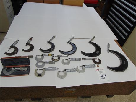 Brown & Sharpe, Starrett, micrometers