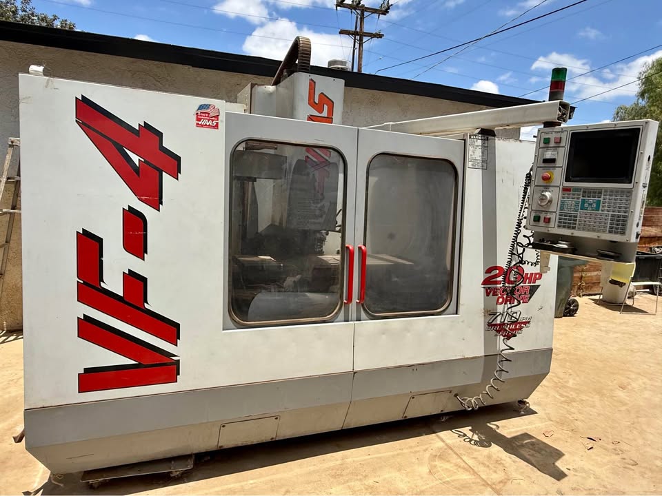 Haas #VF-4, CNC Vertical Machining Center, 50" X, 20" Y, 25" Z, 52" x 18" table, 20 HP, 7500 RPM, CAT40, 20