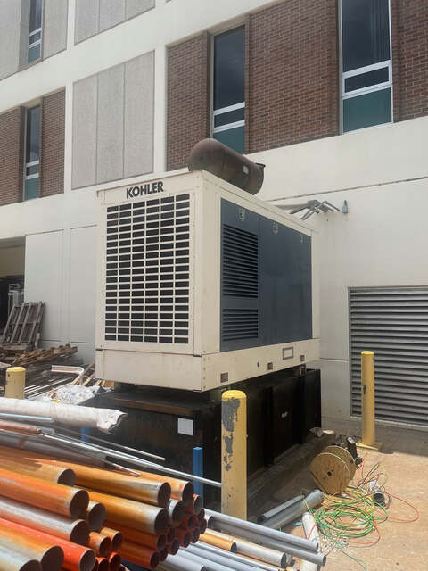 205 KW Kohler #200ROZD, diesel generator set, 480/208 Volts, enclosed, sub base fuel tank, 3100 hours