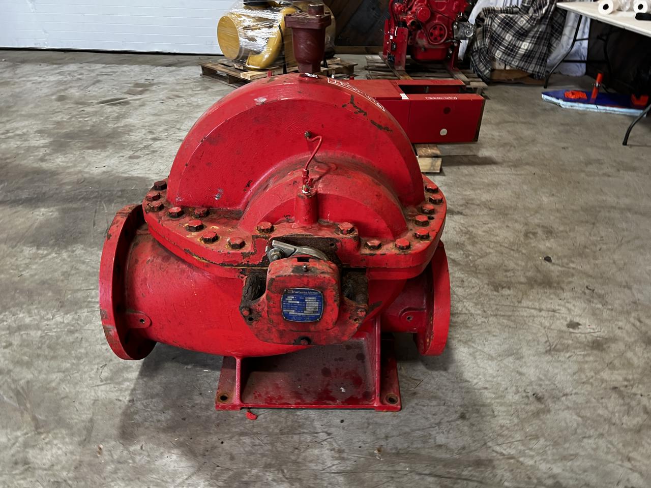 3000 GPM @ 130 PSI., Fairbanks-Morse #2824A, centrifugal fire pump, 8BY10, pedestal mount, shaft driven, 350