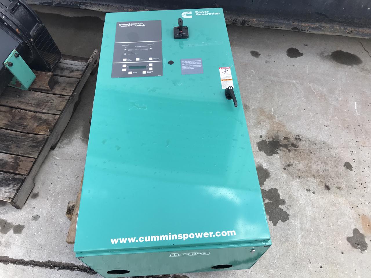 260 Amp. Cummins #CHPCB-3768037, transfer switch, 480 Volts, 1 & 3 phase, 3 pole, NEMA 1 enclosure, 2010