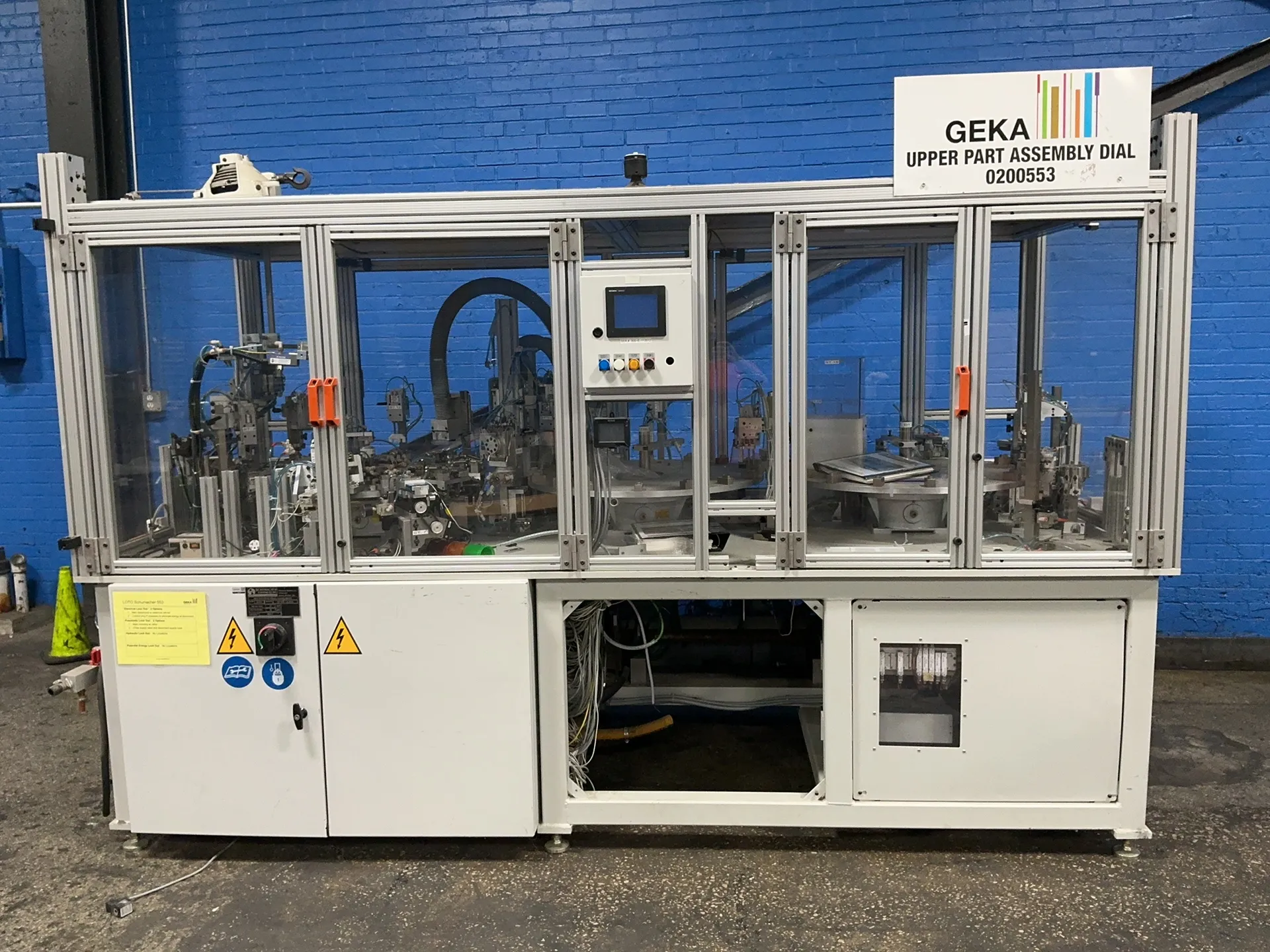 Schumacher Equipment #300A-102012WOW, Assembly Machine, (3) 32" rotary tables, 208 V., 3 Ph., 2012