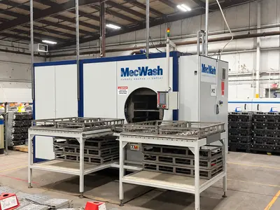 MecWash #MAXI-1200, Aqueous Cleaning System & Vacuum Drying System, 206 CFM, 2022 (2 available)