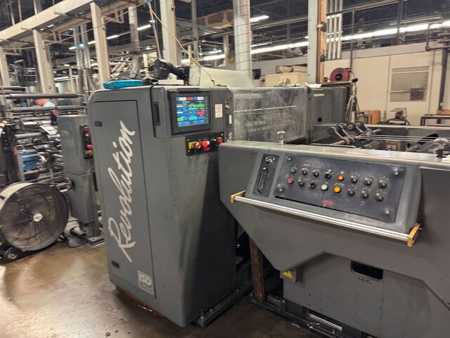 WPM, Shaftless Offset Inline Finishing System, 22.750" Cutoff, 38" Web Width, 2006