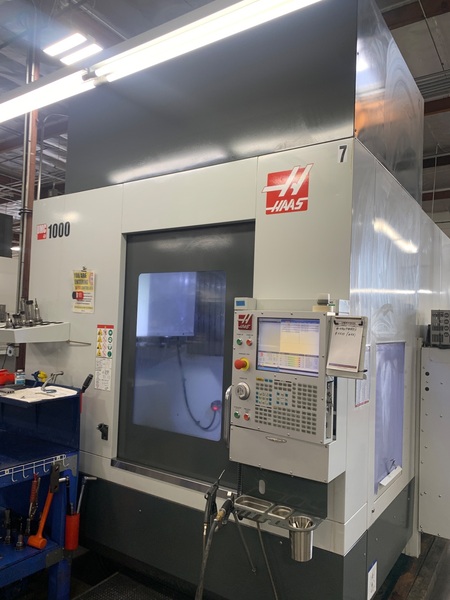 Haas #UMC-1000, 5-Axis CNC vertical machining center, 50 automatic tool changer, 40" X, 25" Y, 25" Z, 8100
