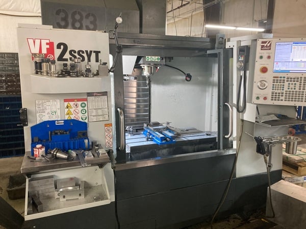 Haas #VF-2SSYT, CNC vertical machining center, 24 automatic tool changer, 30" X, 20" Y, 20" Z, 12000 RPM
