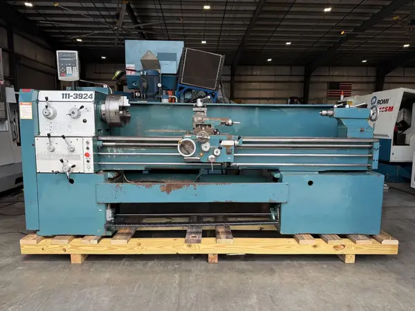 18"/23" x 80" Enco #111-3924, gap bed engine lathe, 12" 3-jaw chuck, 2-1/2" bore, D-16, 22-1800 RPM, digital