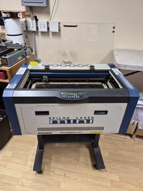Epilog #Mini, laser engraver, 60 watt, 24" x12" table, 2012
