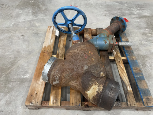 8" Hansen Technologies #GW801H, shut-off globe valve