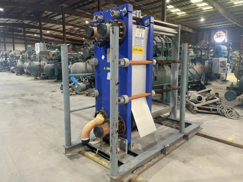 1065 sq.ft. Alfa Laval #A15-BWFD, semi-welded plate heat exchanger