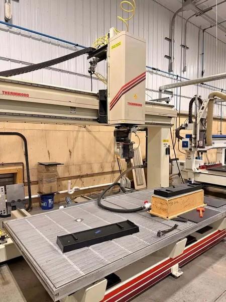 Thermwood #C-67, 5-axis CNC router, 10' x 5' table, 124" X, 62" Y, 36" Z, 7.5 HP, 3000-18000 RPM, ISO 30, 2004