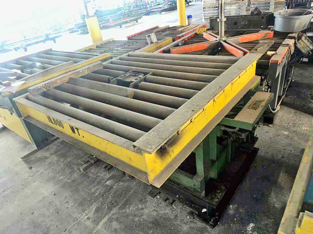 10000 lb. Pro Eco, downlayer, in-line discharge, 3.5" diameter x 66" face rolls, 50.5" passline, 71" L