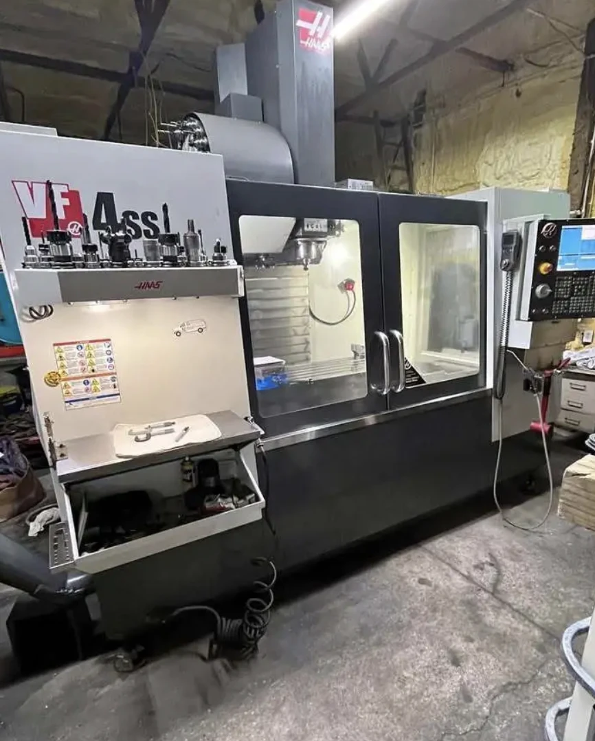 Haas #VF-4SS, CNC Vertical Machining Center, 50" X, 20" Y, 25" Z, 52" x 18" table, 30 HP, 12,000 RPM, CT 40