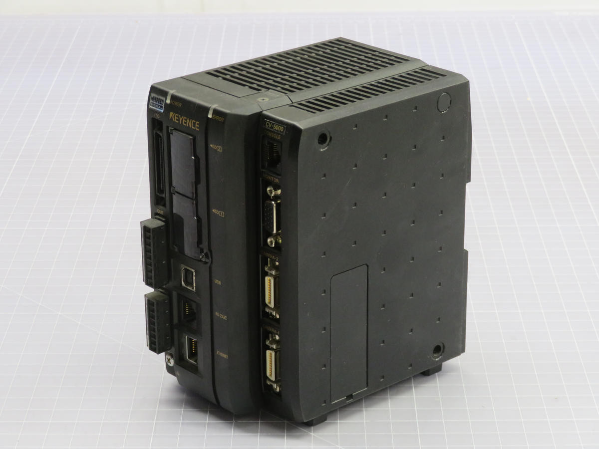 Keyence #CV-5000, Digital Image Controller, 24V DC, 32-Bit Risc CPU, Ethernet, 16 In/16 Out