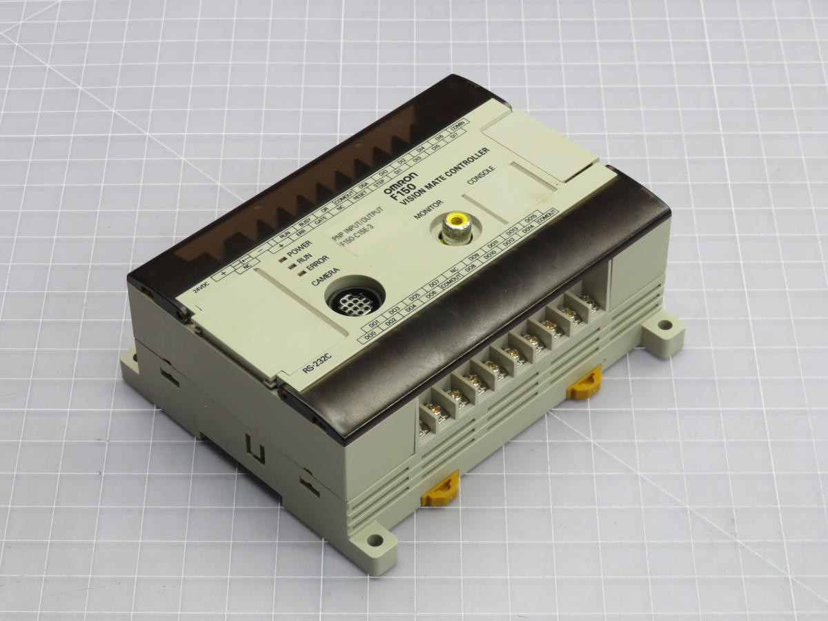 Omron #F150-C15E-3, Vision Mate Ctrl, 24 VDC Power, 8 I/O, RS-232C, 1 F150 Cam Port