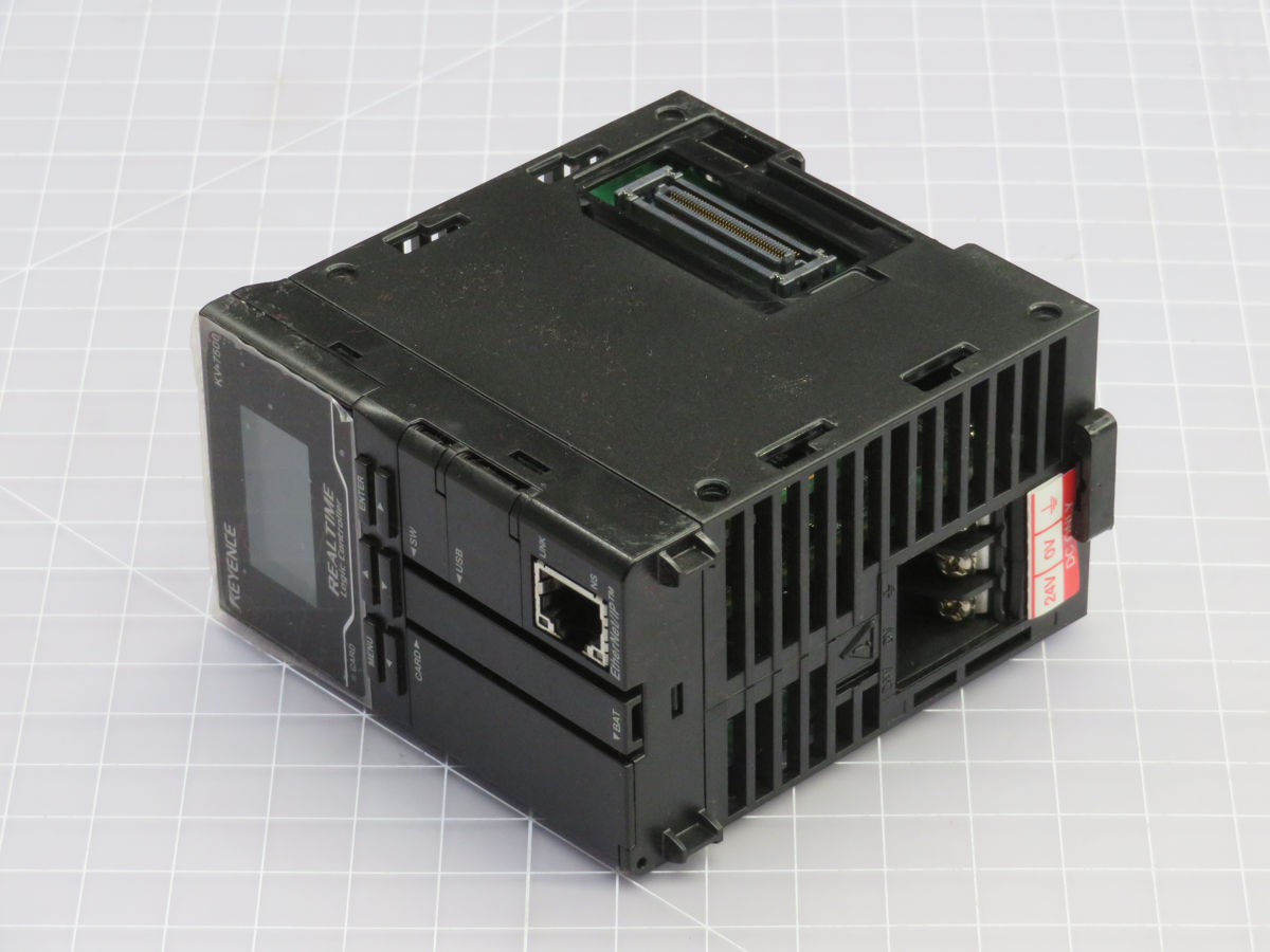 Keyence #KV-7500, PLC, 24 VDC Power, 64 MB CPU Memory, 0.96 ns Instr Speed, Ethernet/IP