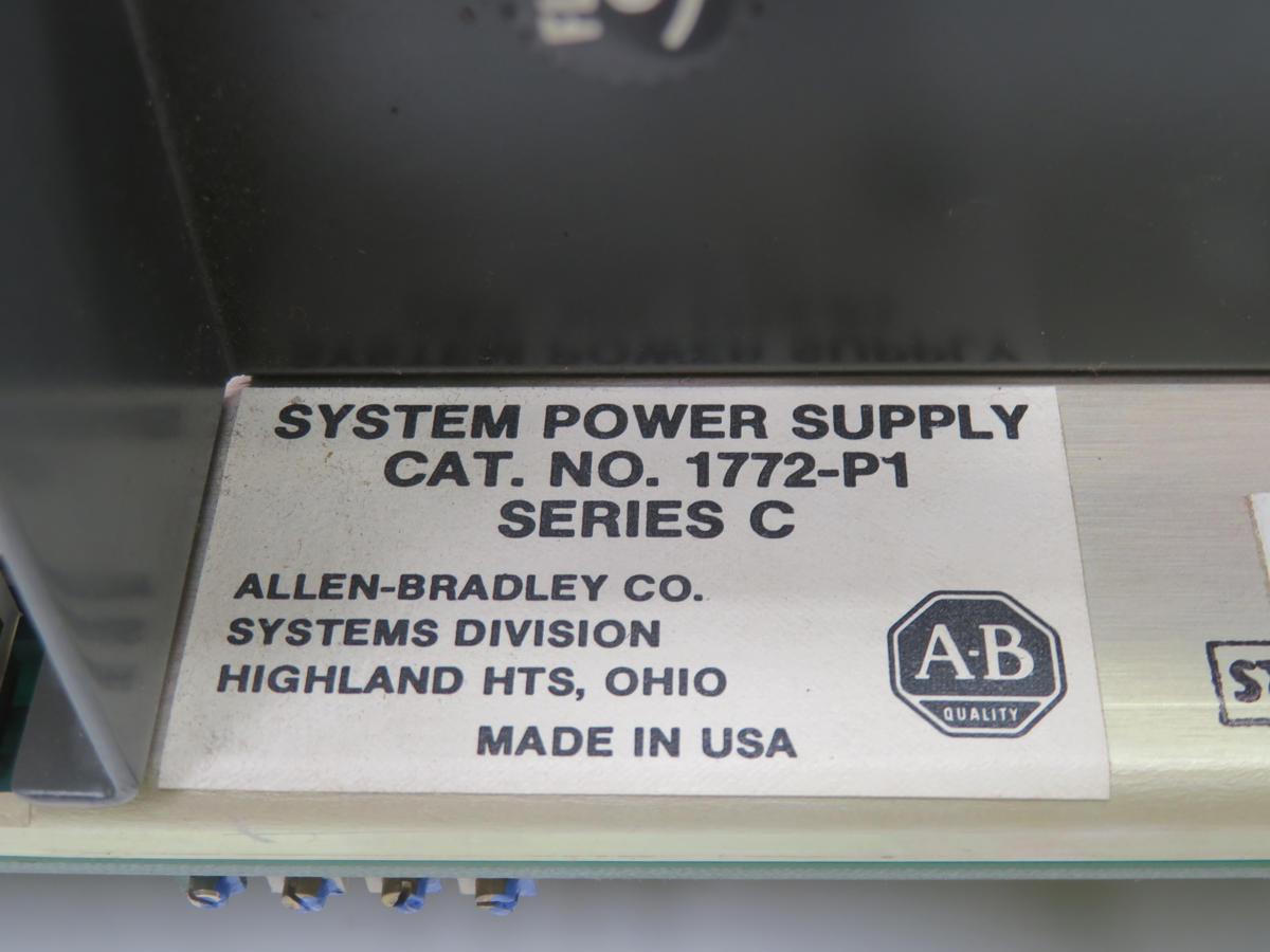 Allen-Bradley #1772-P1, Power Supply Module