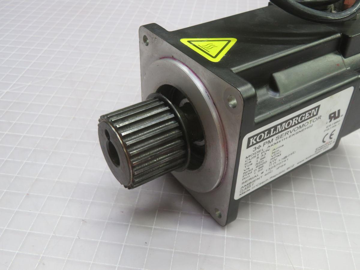 0.96 kW Kollmorgen #AKM41H-EKSNEH02, Servo Motor, 6000 RPM, 1.96 Nm, 320 VDC
