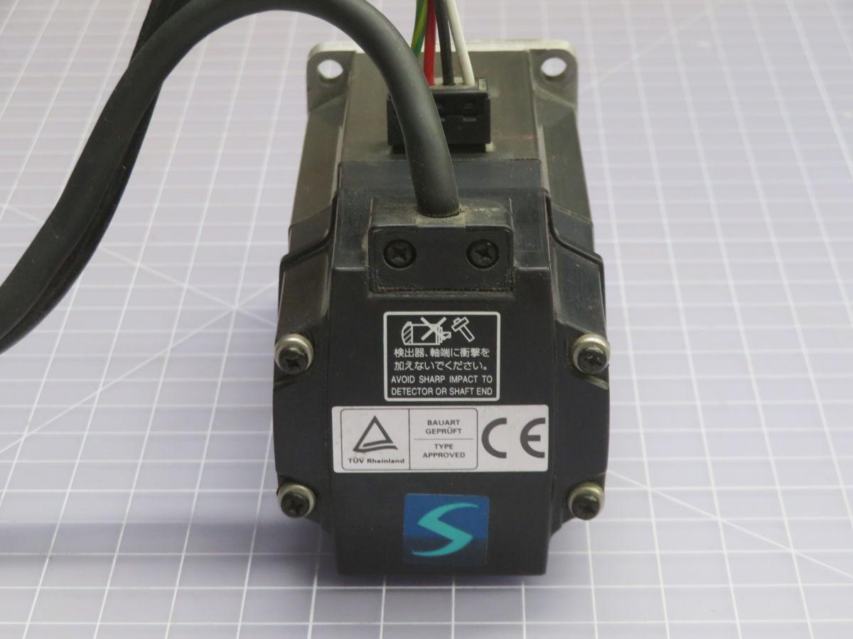 0.4 kW Mitsubishi #HC-MFS43-S24, AC Servo Motor, 3000 RPM, 122 Volts