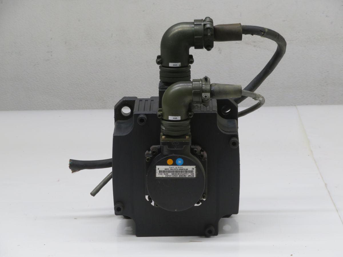2 kW Mitsubishi #HC203S, Servo Motor, 3000 RPM, 6.4 Nm, 134 Volts, IP65