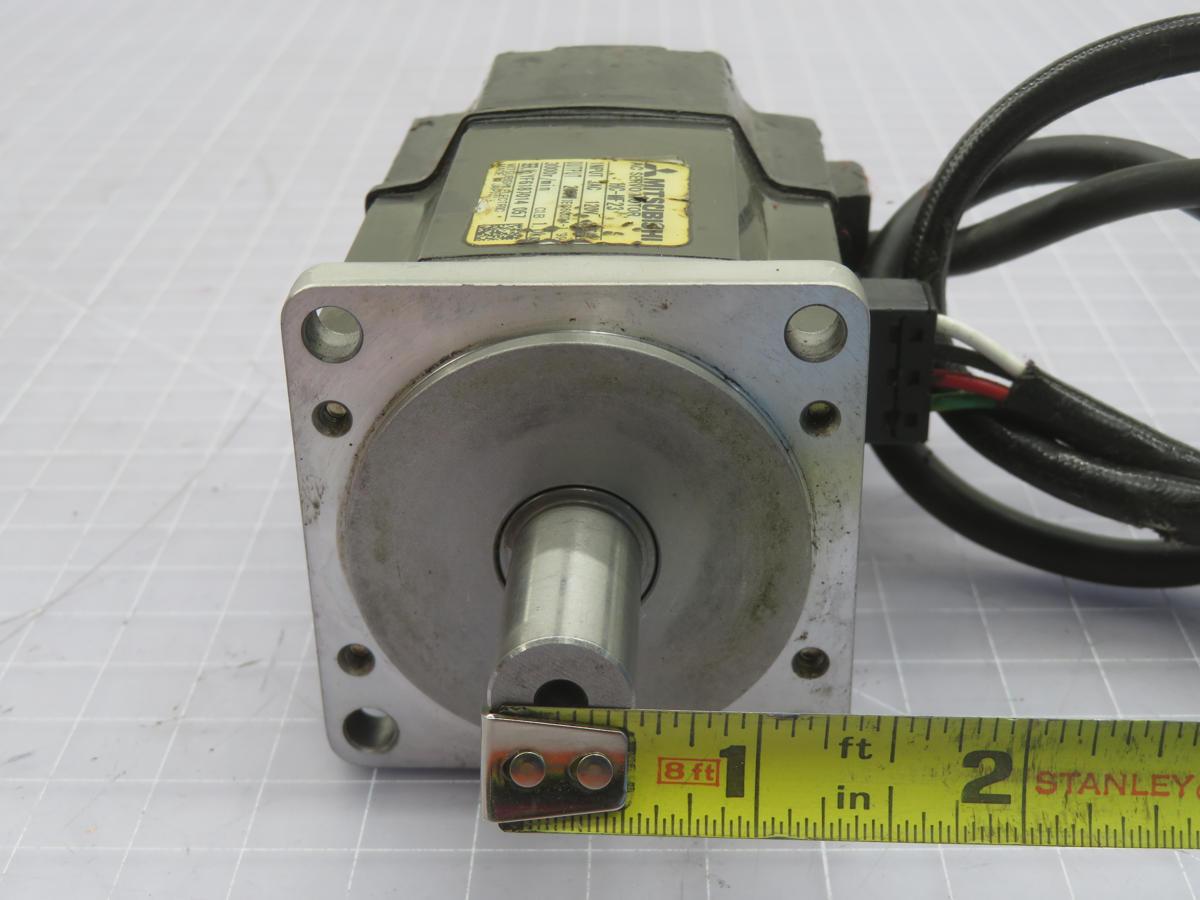 0.2 kW Mitsubishi #HC-MF23, Servo Motor, 3000 RPM, 120 Volts