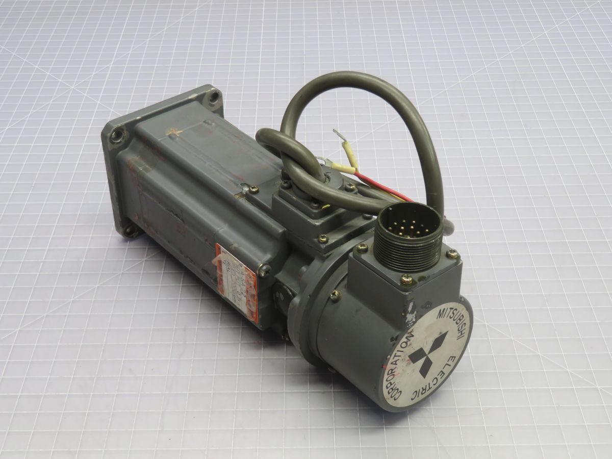 0.2 kW Mitsubishi #HA-SA22, AC Servo Motor, 2000 RPM