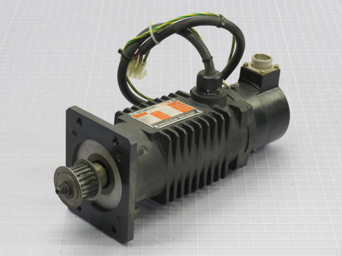 0.3 kW Nikki Denso #NA20-10F2-629, AC Servo Motor, 120 Volts