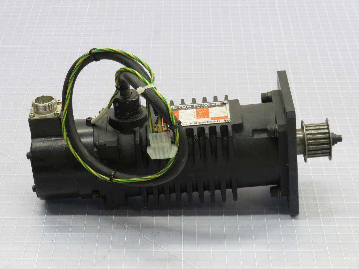 0.3 kW Nikki Denso #NA20-10F2-629, AC Servo Motor, 120 Volts