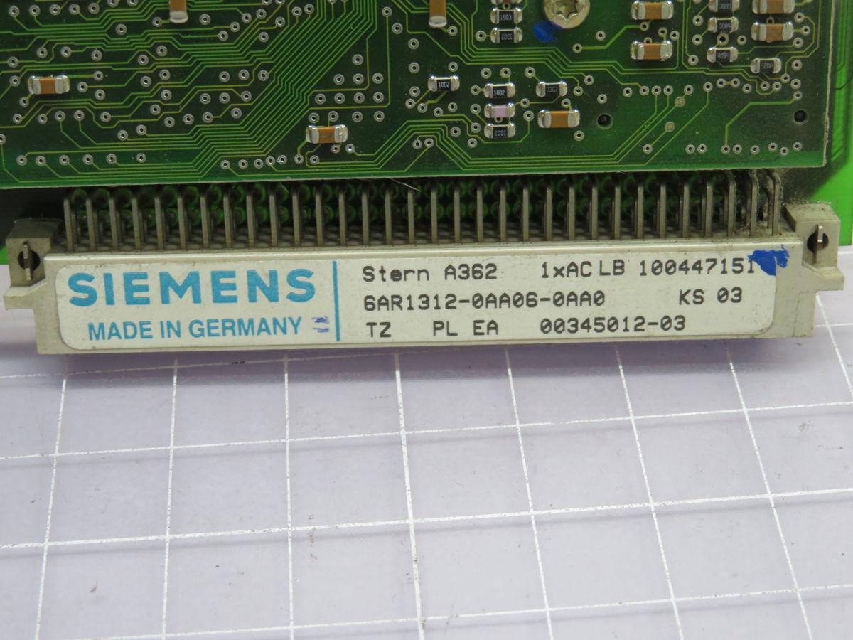 Siemens #6AR1312-0AA06-0AA0, Control Board