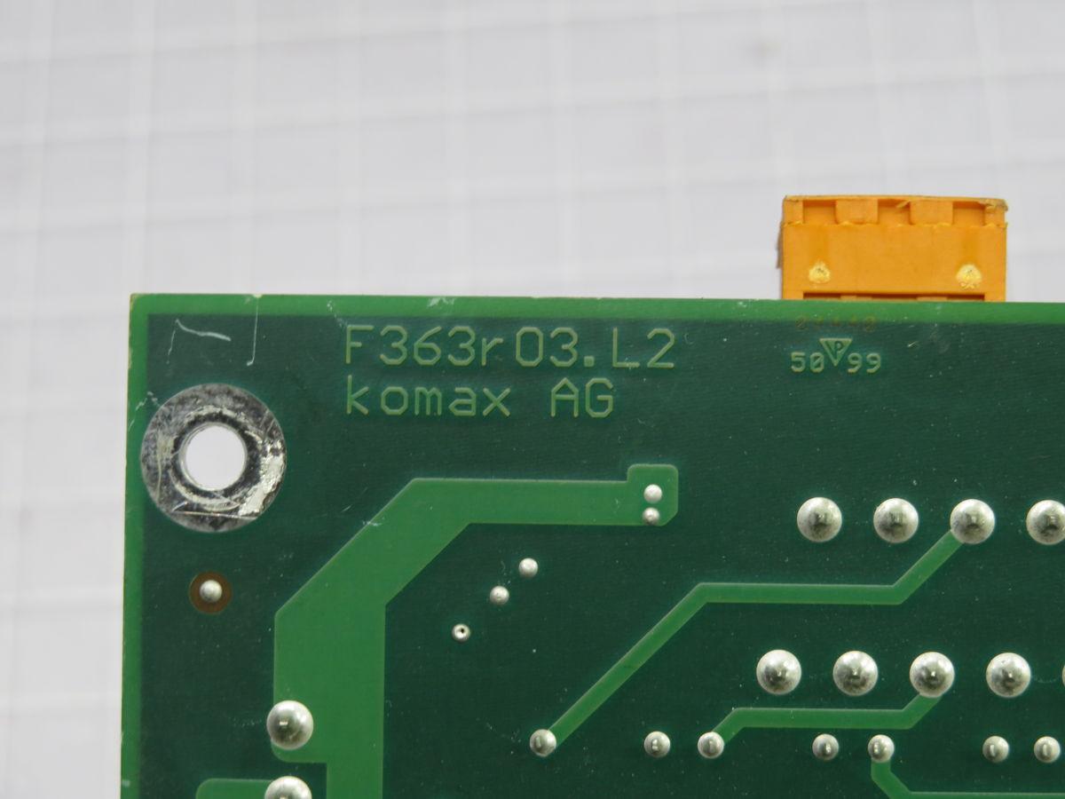 Komax #F363R03.L2, Circuit Board (2 available)