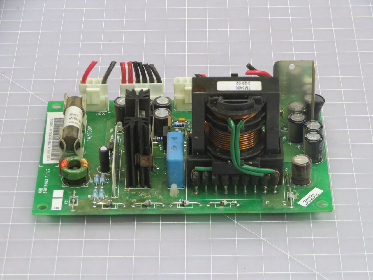 ABB #57619163, 1/2 Power Supply Board