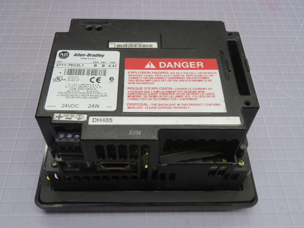 Allen-Bradley #2711-T6C2L1, 5.7 in Color Display, 320X234 Px Resolution, DH-485 Comms, 24 VDC Power