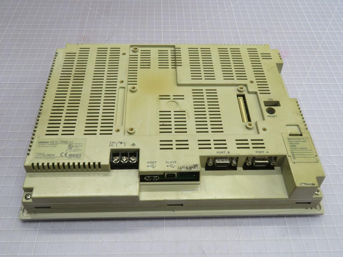 Omron #NS12-TS00-V1, Control Panel, 12.1 Inch LCD, 800X600, Resistive Touch, 24 VDC, IP65F