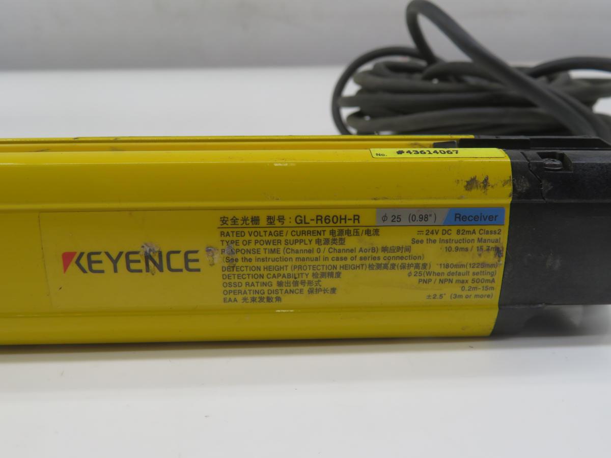 Keyence #GL-R60H-R, Curtain Sensors, 1180mm Height, 0.3-15m Range, Type 4 Safety