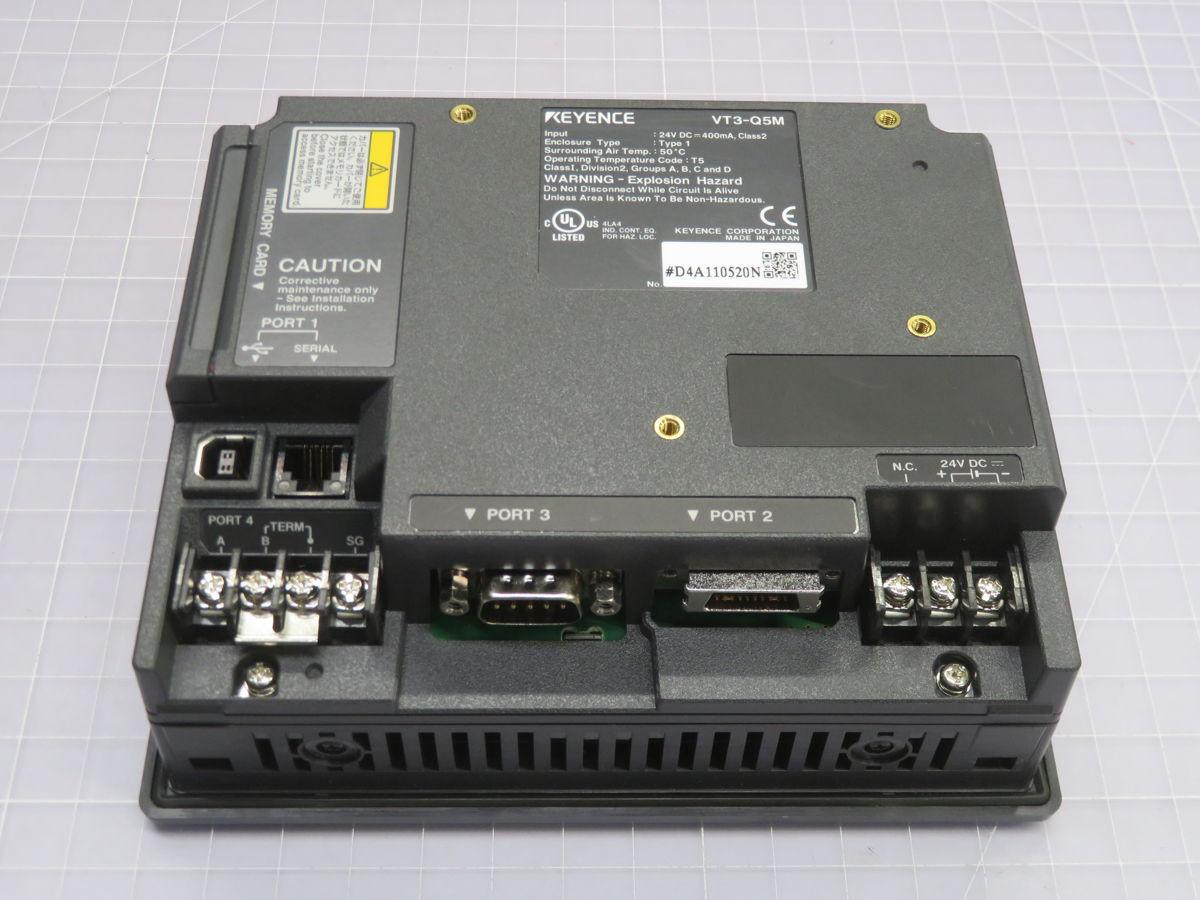 Keyence #VT3-Q5M, Operator Interface