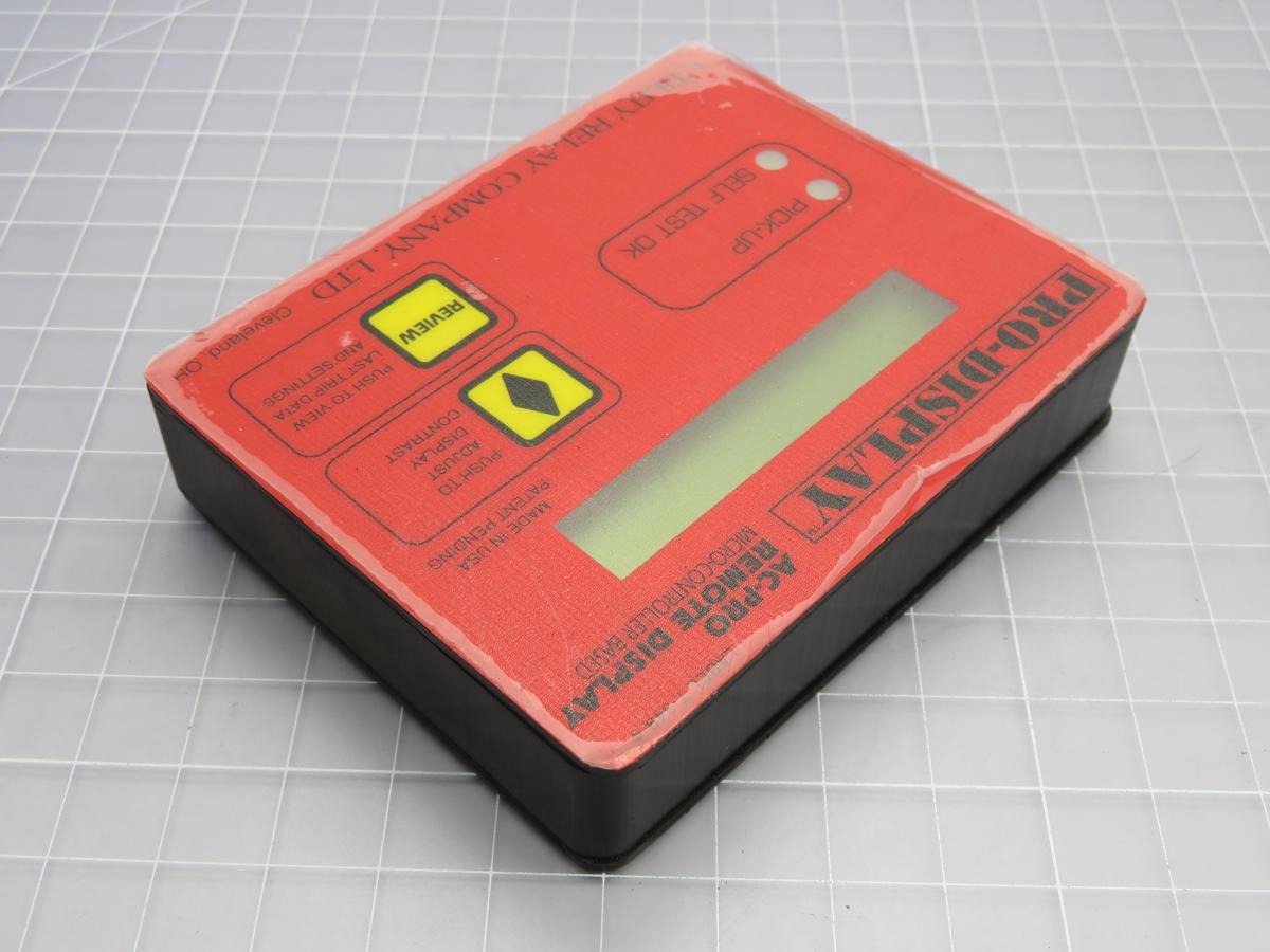 Utility Relay #T-349-4, Ac-Pro Micro-Controller Based Remote Display