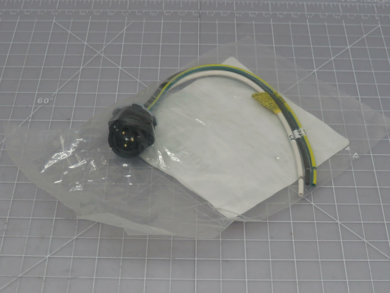 Molex #1300661004, Brad Power Mini-Change Receptacle 3P Male Black Anodized 16 AWG, LOT of 240