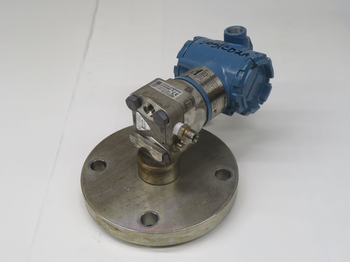 Rosemount #3051CD2A22A2BS1, Flanged Liquid Level Pressure Transmitter (2 available)